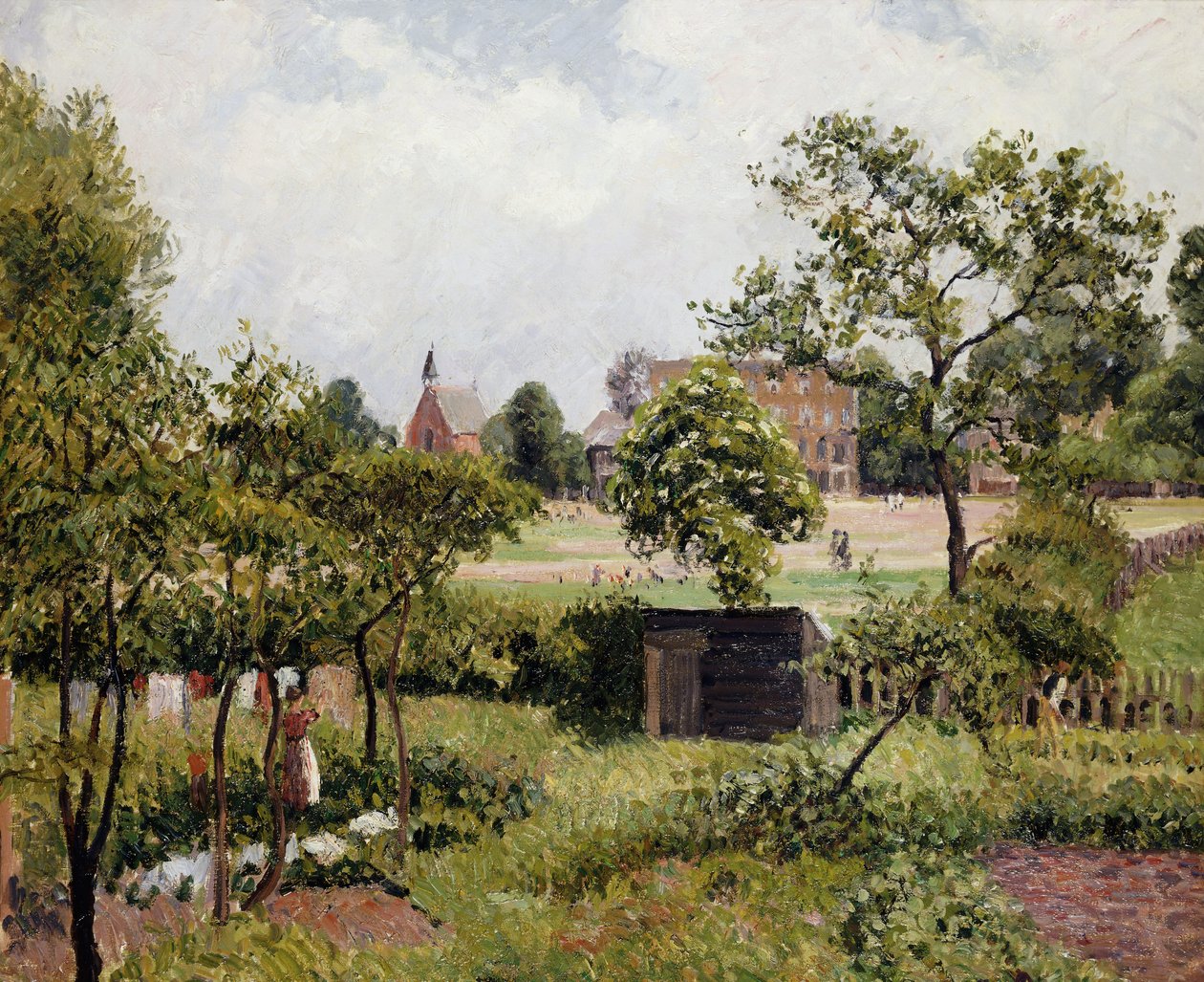 Pohled na Stamford Brook Common; Vue de Stamford Brook Common, 1897 od Camille Jacob Pissarro