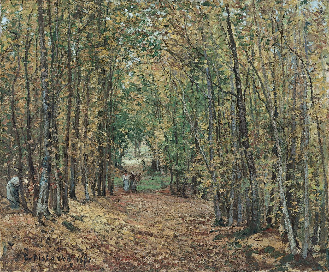 Alej v Parc de Marly od Camille Pissarro