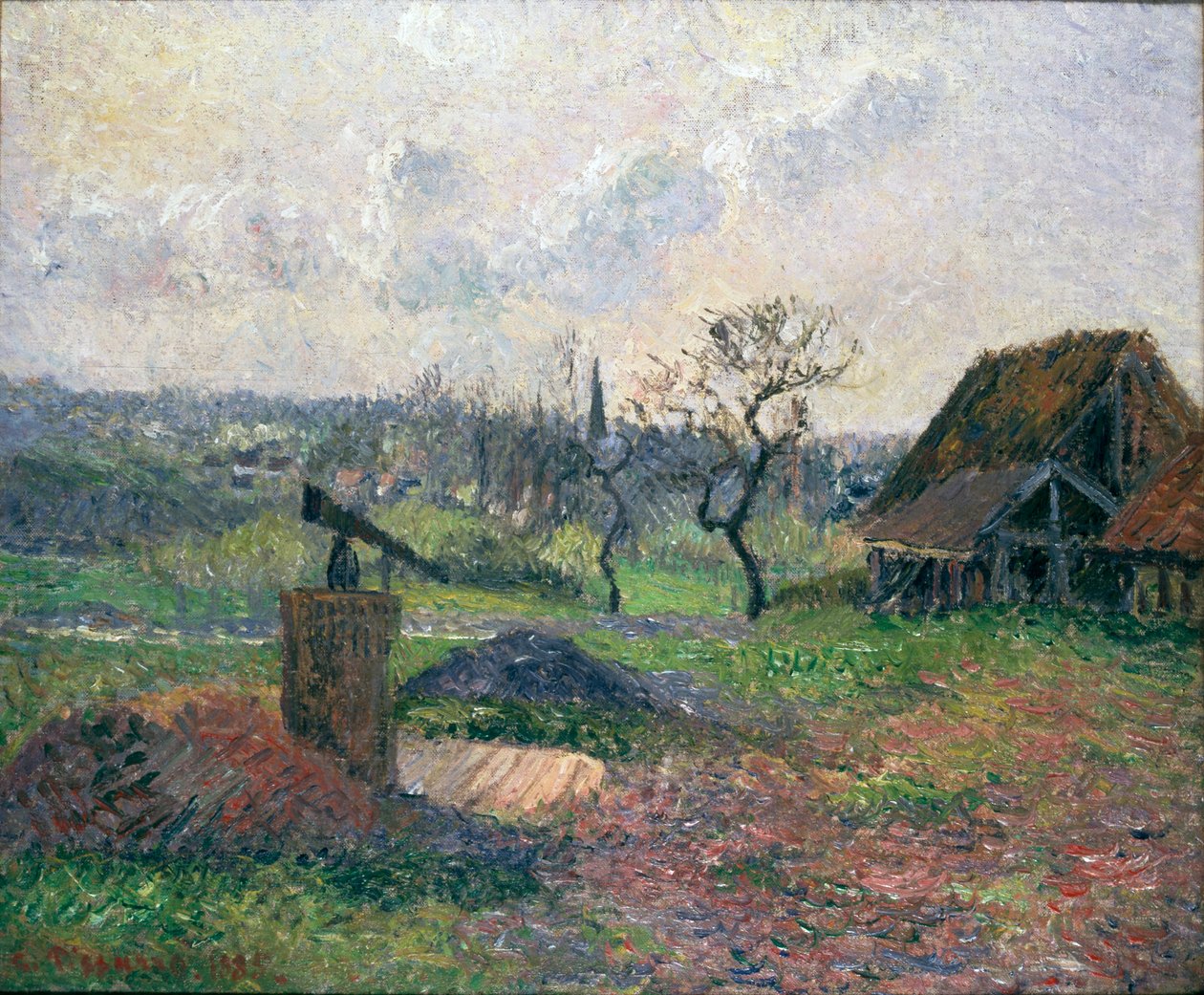 Cihelná pec v Eragny, 1885 od Camille Pissarro