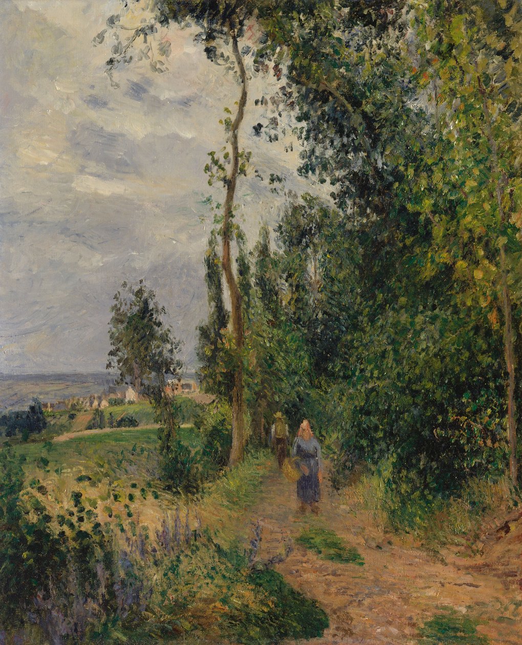 Côte des Grouettes, poblíž Pontoise, kolem roku 1878 (olej na plátně) od Camille Jacob Pissarro