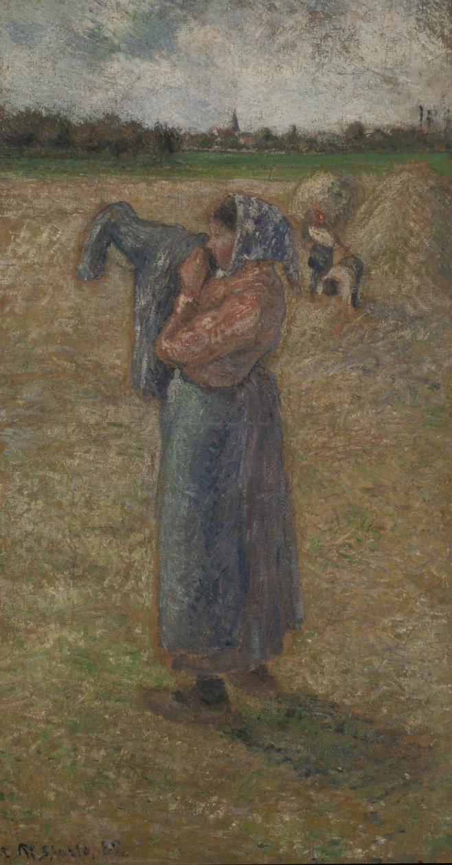 Žena v polích, 1882. od Camille Pissarro