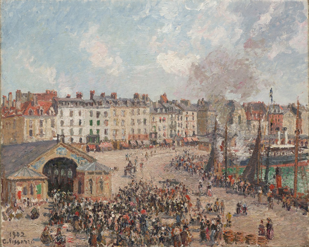Rybí trh od Camille Pissarro