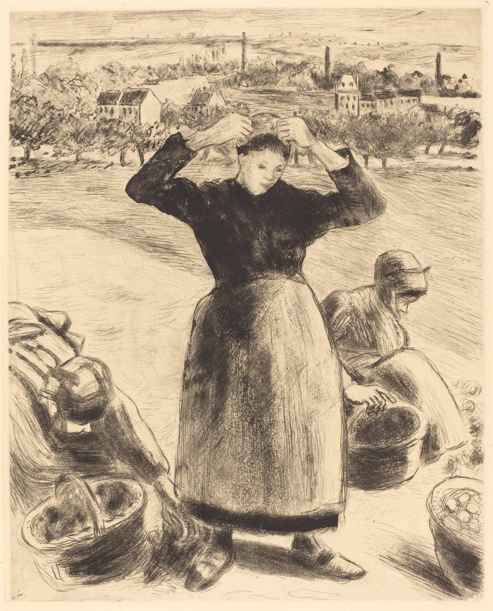 Sběr brambor Sklizeň brambor, 1886. od Camille Pissarro