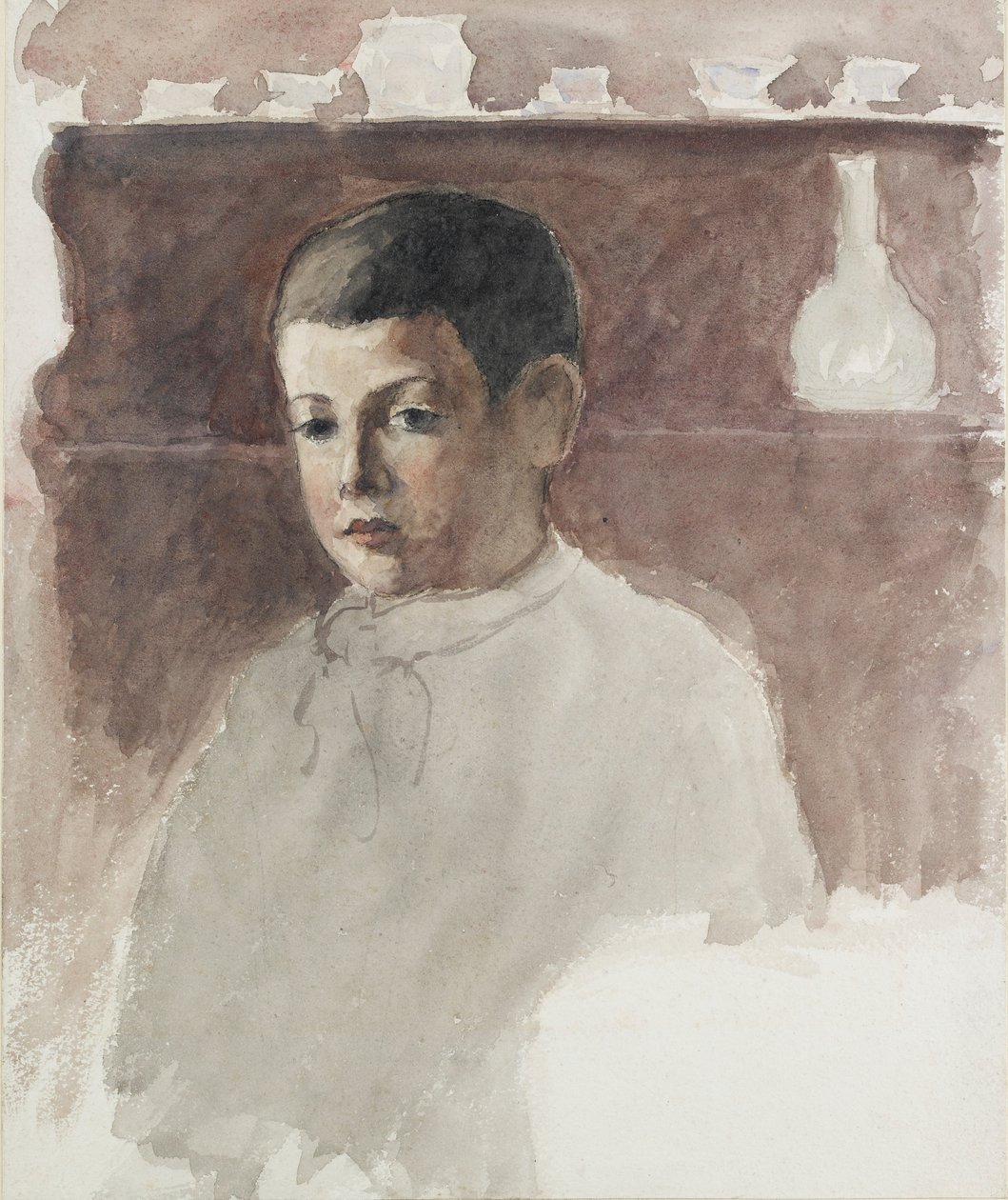 Poločasový portrét Luciena Pissarra 1863-1944, c1875 od Camille Pissarro
