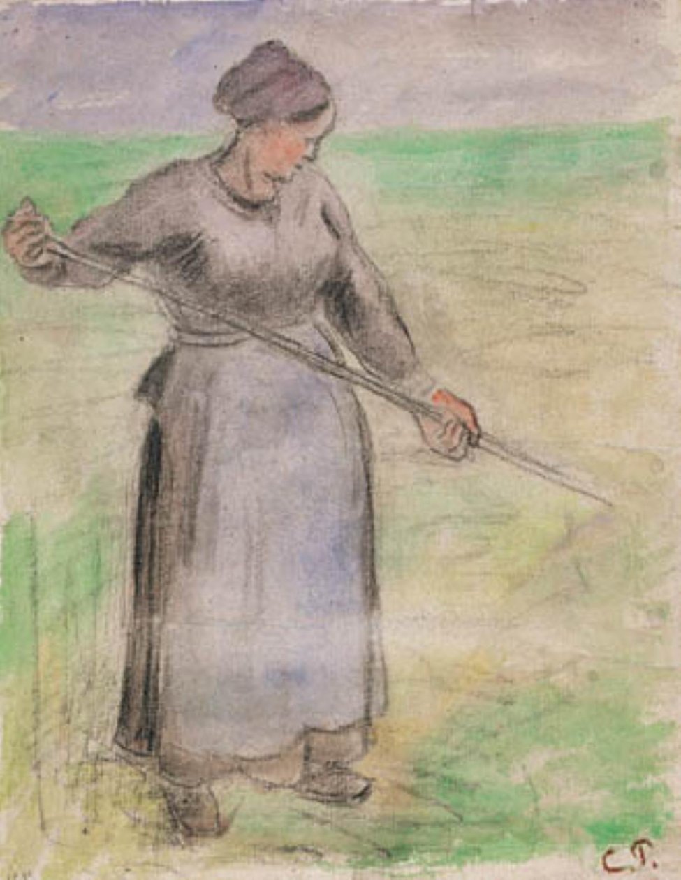 Obraceč sena od Camille Pissarro