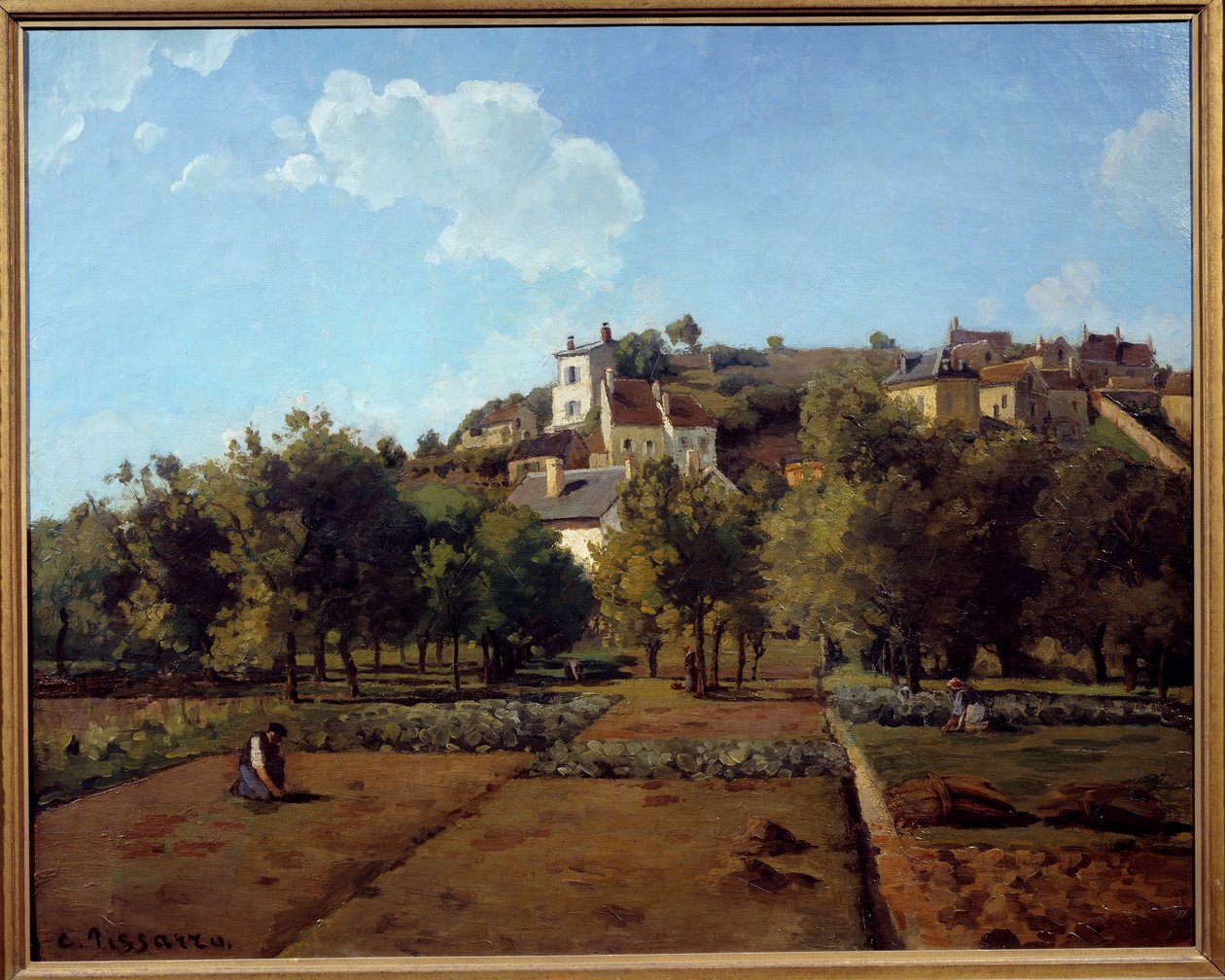 Ermitáž v Pontoise. Obraz Camille Pissarro (1830-1903) od Camille Jacob Pissarro
