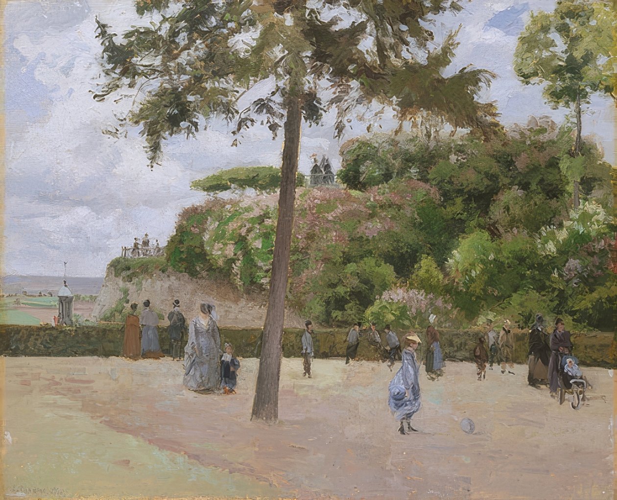 V parku Pontoise. 1874 od Camille Jacob Pissarro