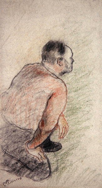 Julien Tanguy (křída na papíře) od Camille Pissarro