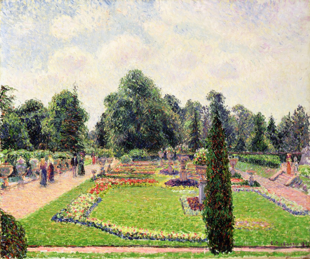Kew Gardens - Cesta k Velkému skleníku od Camille Jacob Pissarro