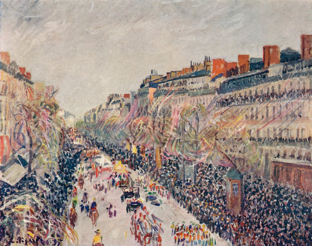 Mi-Careme na bulvárech, 1897 od Camille Jacob Pissarro