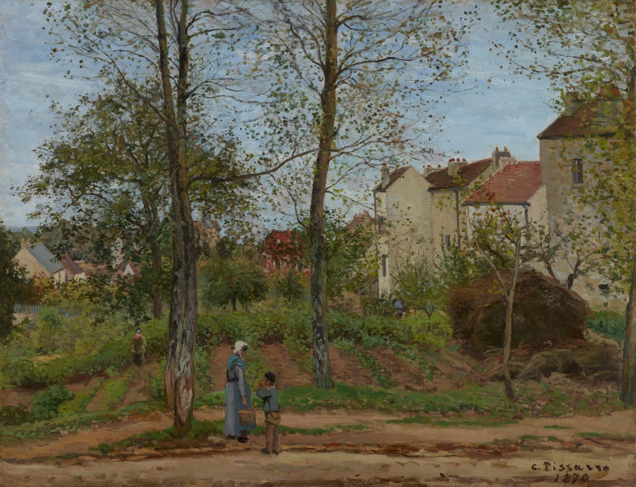 Krajina v Louveciennes (podzim) od Camille Pissarro