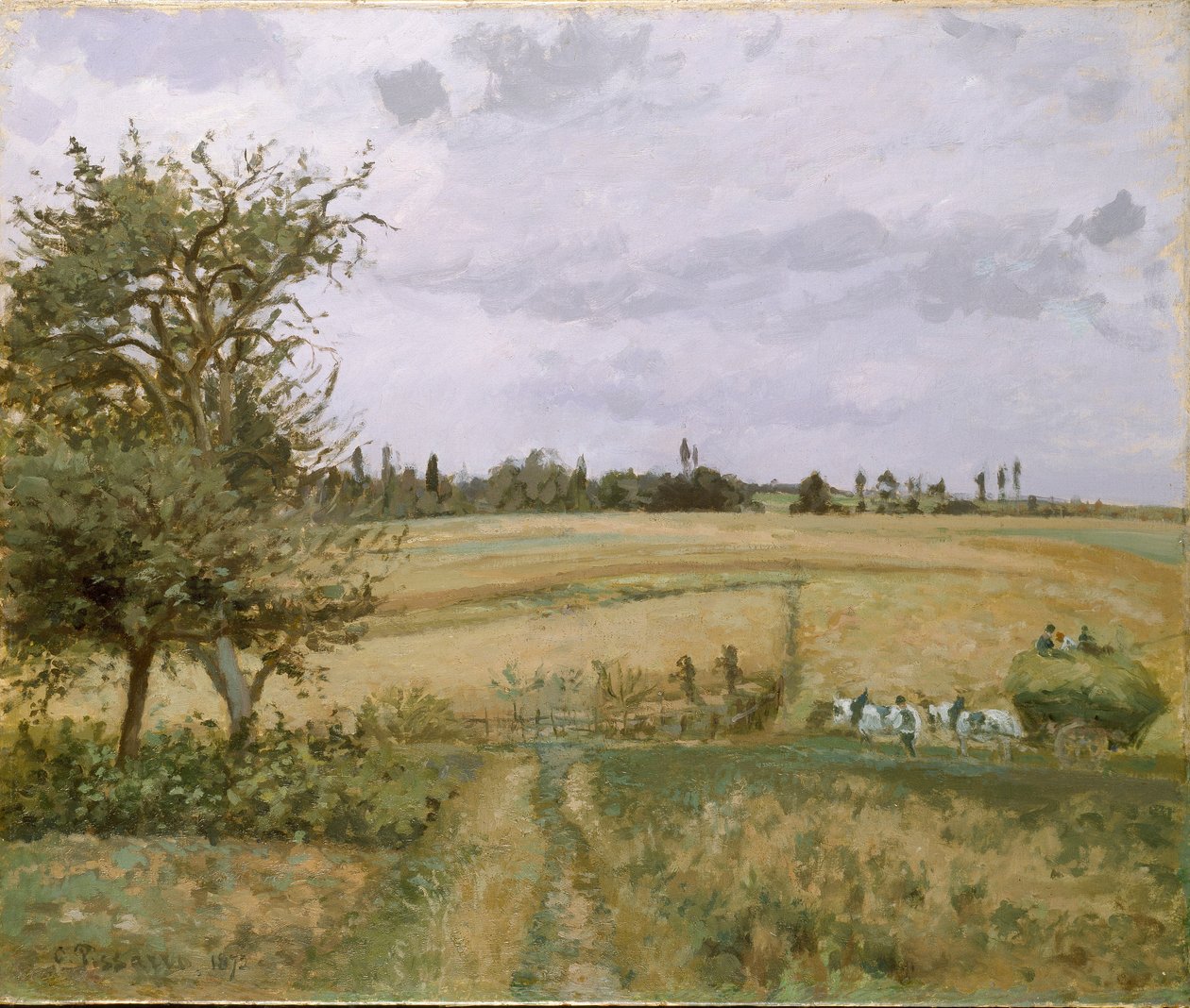 Krajina v Pontoise, 1872 od Camille Pissarro
