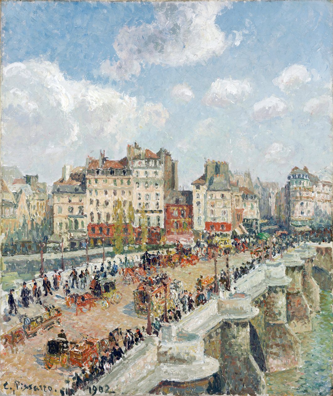 Le Pont Neuf (The Pont-Neuf) - Obraz Camille Pissaro (1830-1903), olej na plátně (55x46,5 cm) od Camille Pissarro