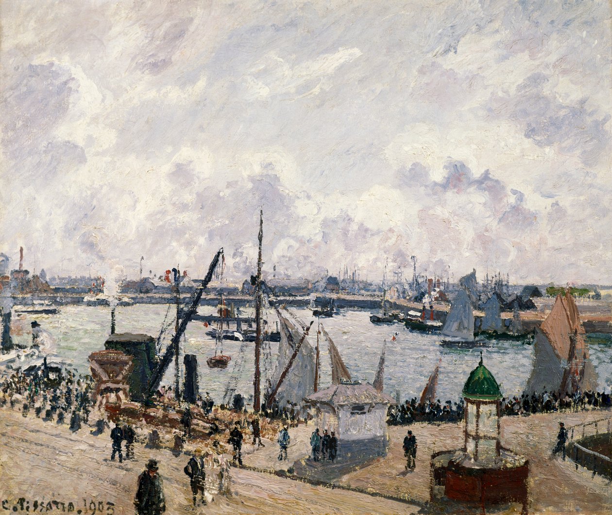 Southampton Quay v Le Havre od Camille Pissarro