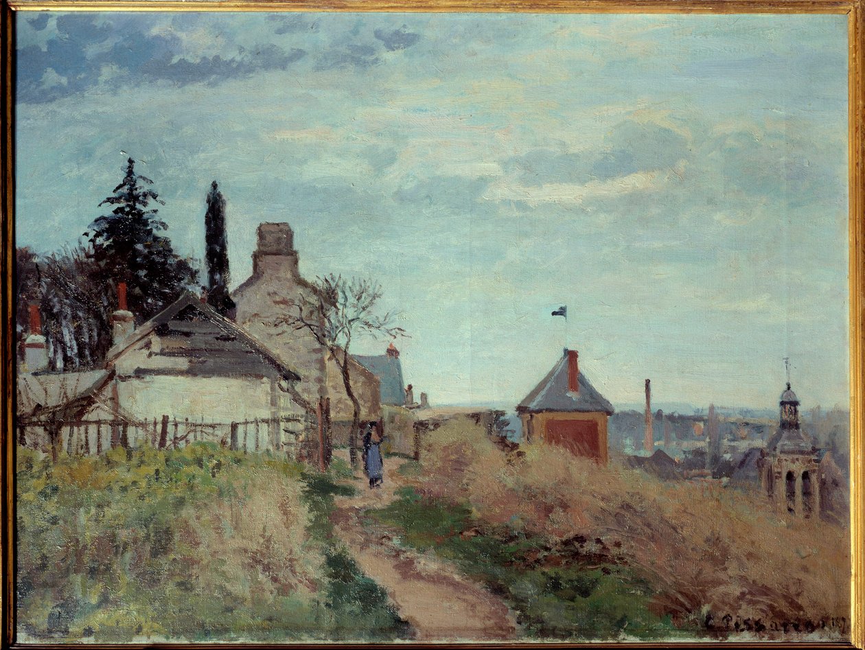 Soudní budova v Pontoise Obraz Camille Pissarro (1830-1903) 1872 Ne. 0,4x0,54 m Paříž, muzeum Orsay od Camille Jacob Pissarro