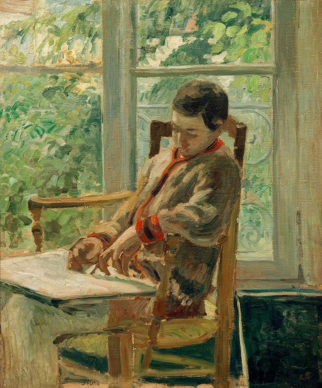 Lucien Pissarro ve svém pokoji od Camille Jacob Pissarro