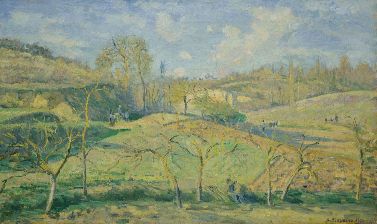 March Sun, Pontoise od Camille Pissarro