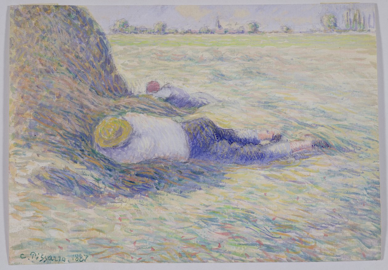 Polední odpočinek od Camille Jacob Pissarro