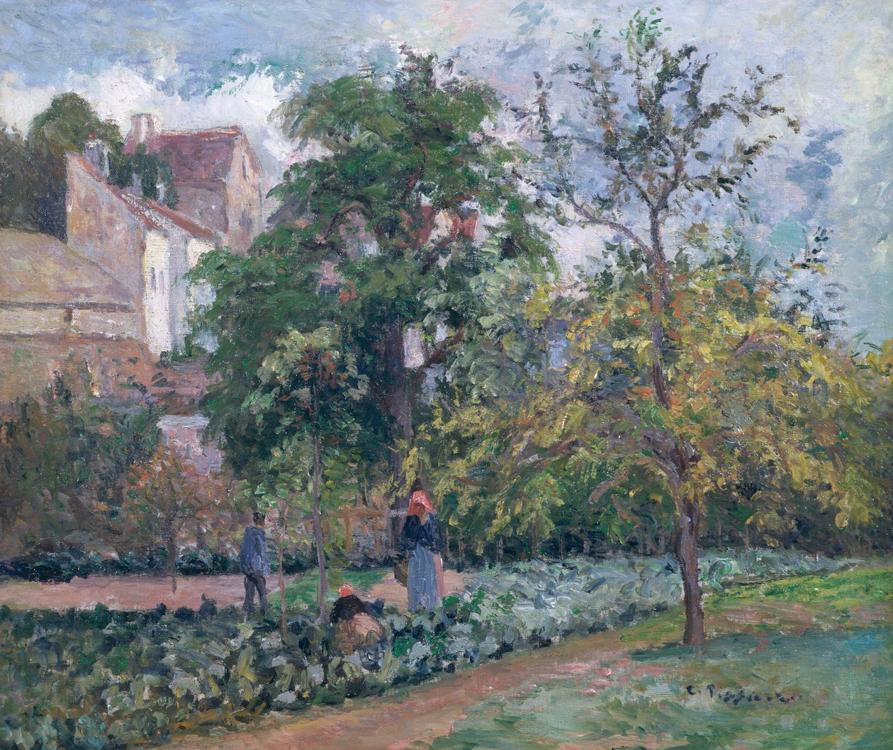 Orchard v Maubisson, Pontoise od Camille Jacob Pissarro