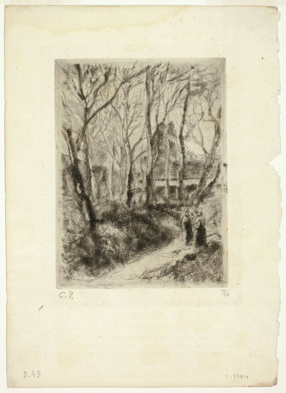 Cesta v Pontoise od Camille Pissarro