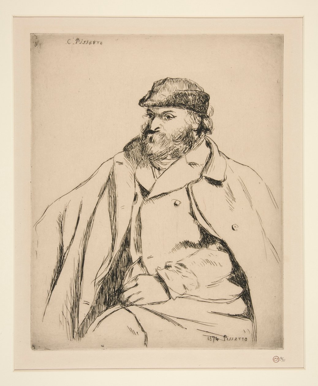Paul C?zanne (Portrét C?zanna) od Camille Pissarro