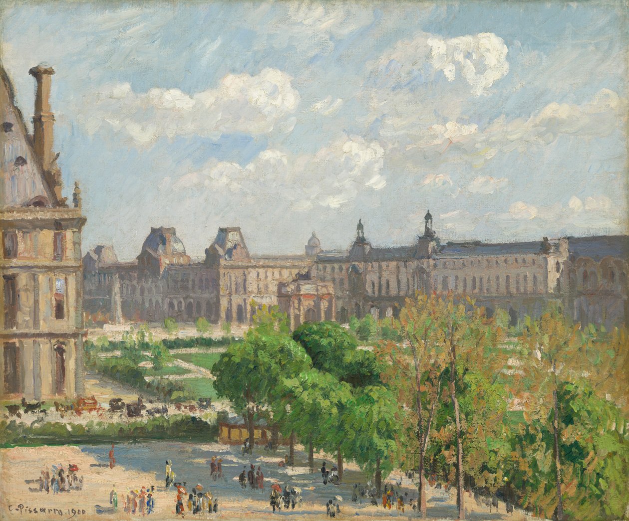 Place du Carrousel, Paříž od Camille Pissarro