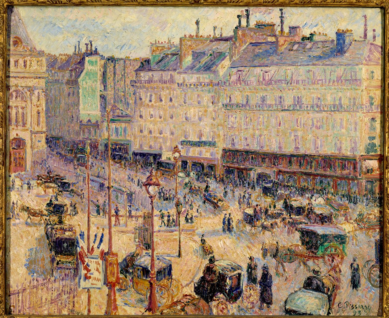 Place du Havre v Paříži v roce 1893 od Camille Pissarro