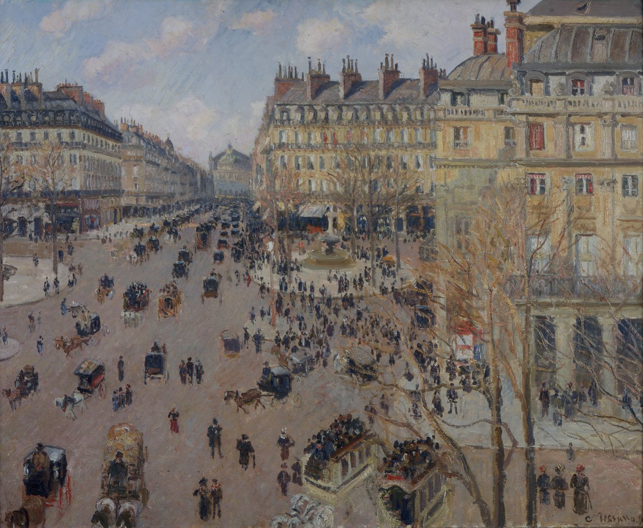 Francouzské divadelní náměstí, 1898. od Camille Pissarro