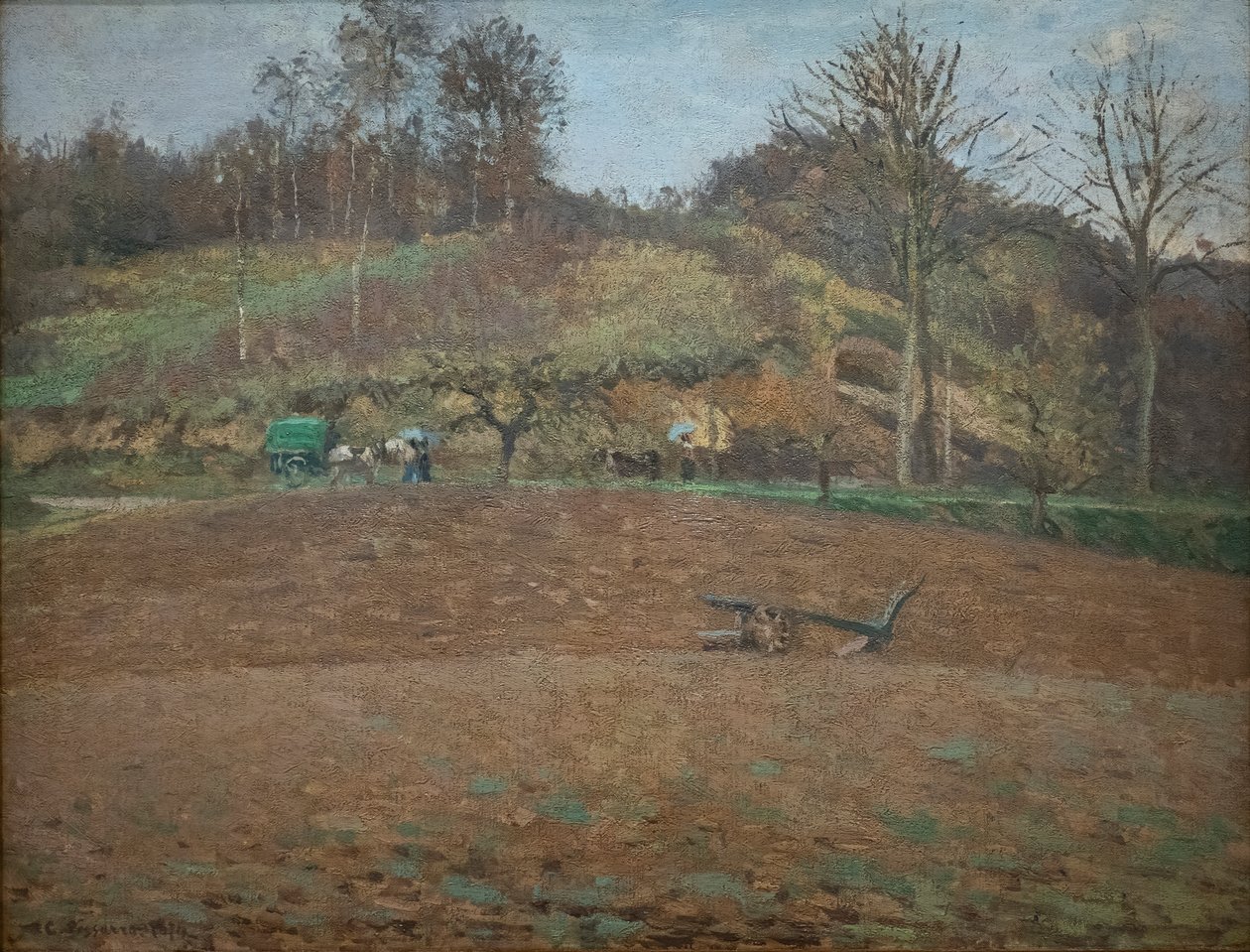 Oraná půda od Camille Pissarro