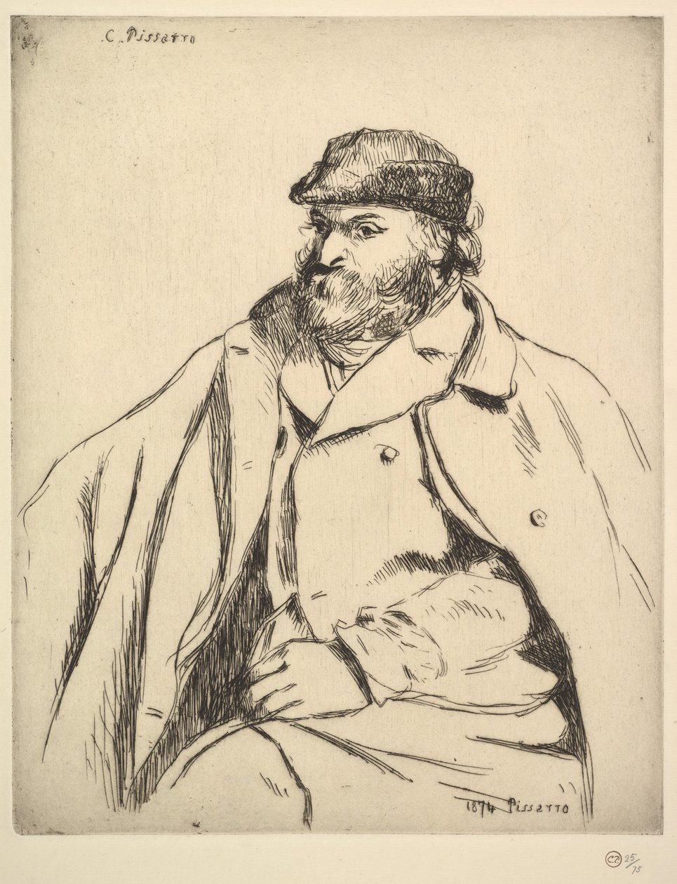 Portrét Paula Cézanna, 1874. od Camille Pissarro