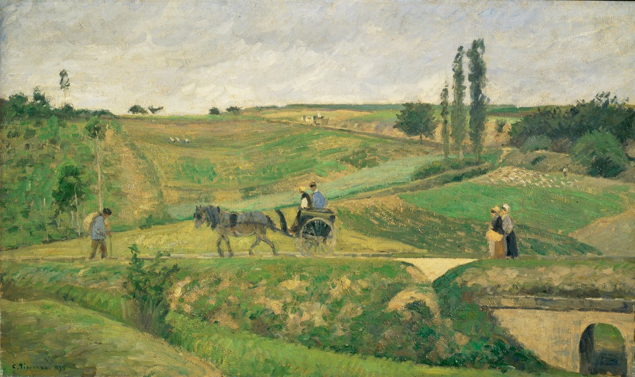Silnice u Pontoise ... od Camille Pissarro