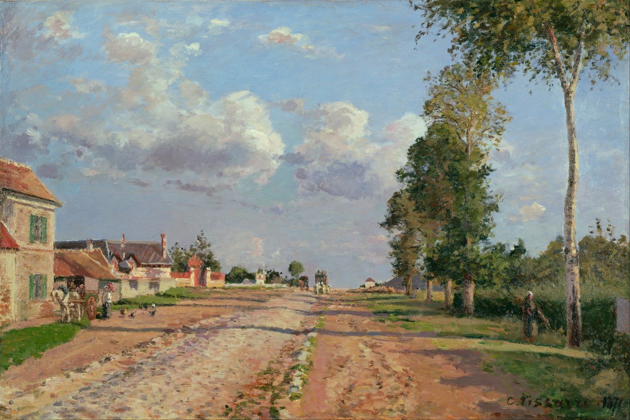 Route de Versailles, Rocquencourt od Camille Jacob Pissarro