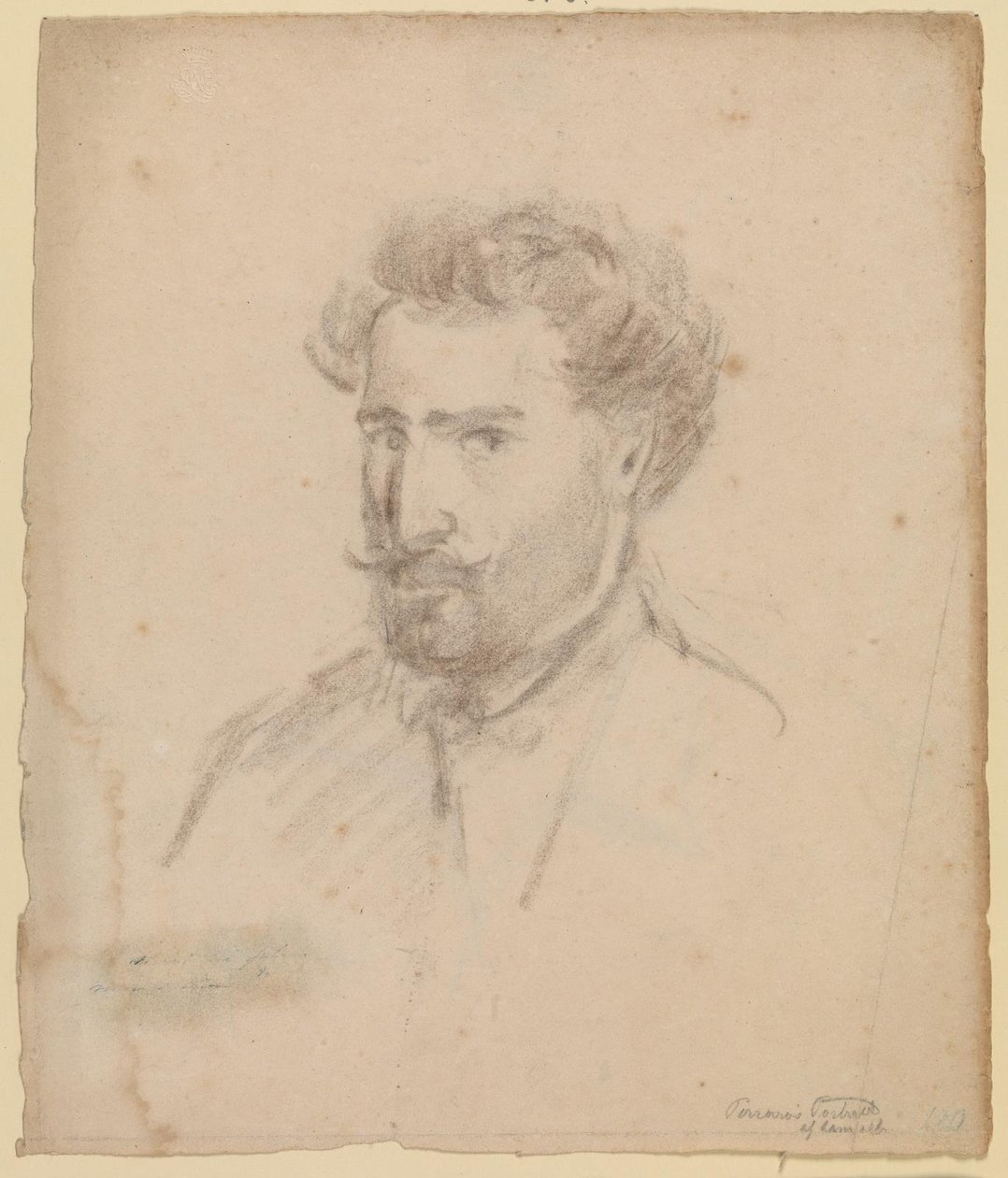 Autoportrét, tříčtvrteční profil vlevo (Caracas (?) 1853/54) od Camille Pissarro