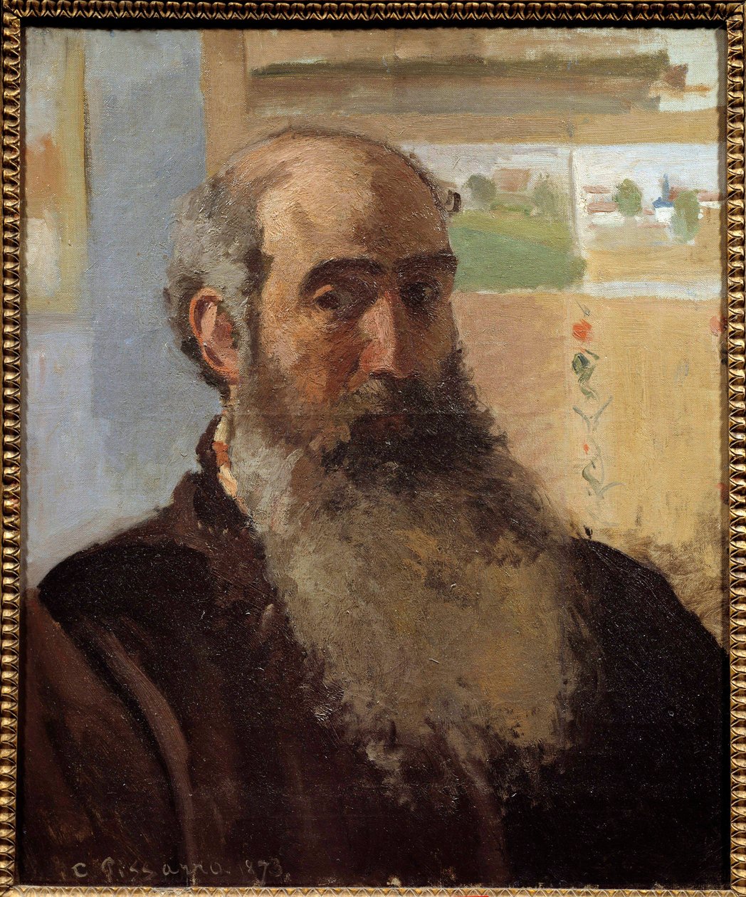 Autoportrét Camille Pissarro (1830-1903) 1873 Sun. 0,56x0,46 m Paříž, musee d