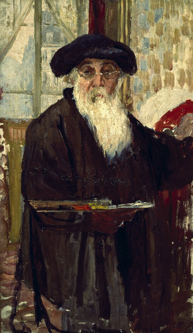 Autoportrét, kolem roku 1898 (olej na plátně) od Camille Jacob Pissarro