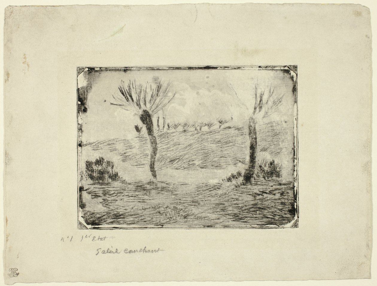 Zapadající slunce od Camille Pissarro