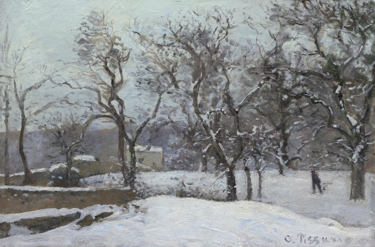Sníh v Louveciennes, c. 1870. od Camille Pissarro