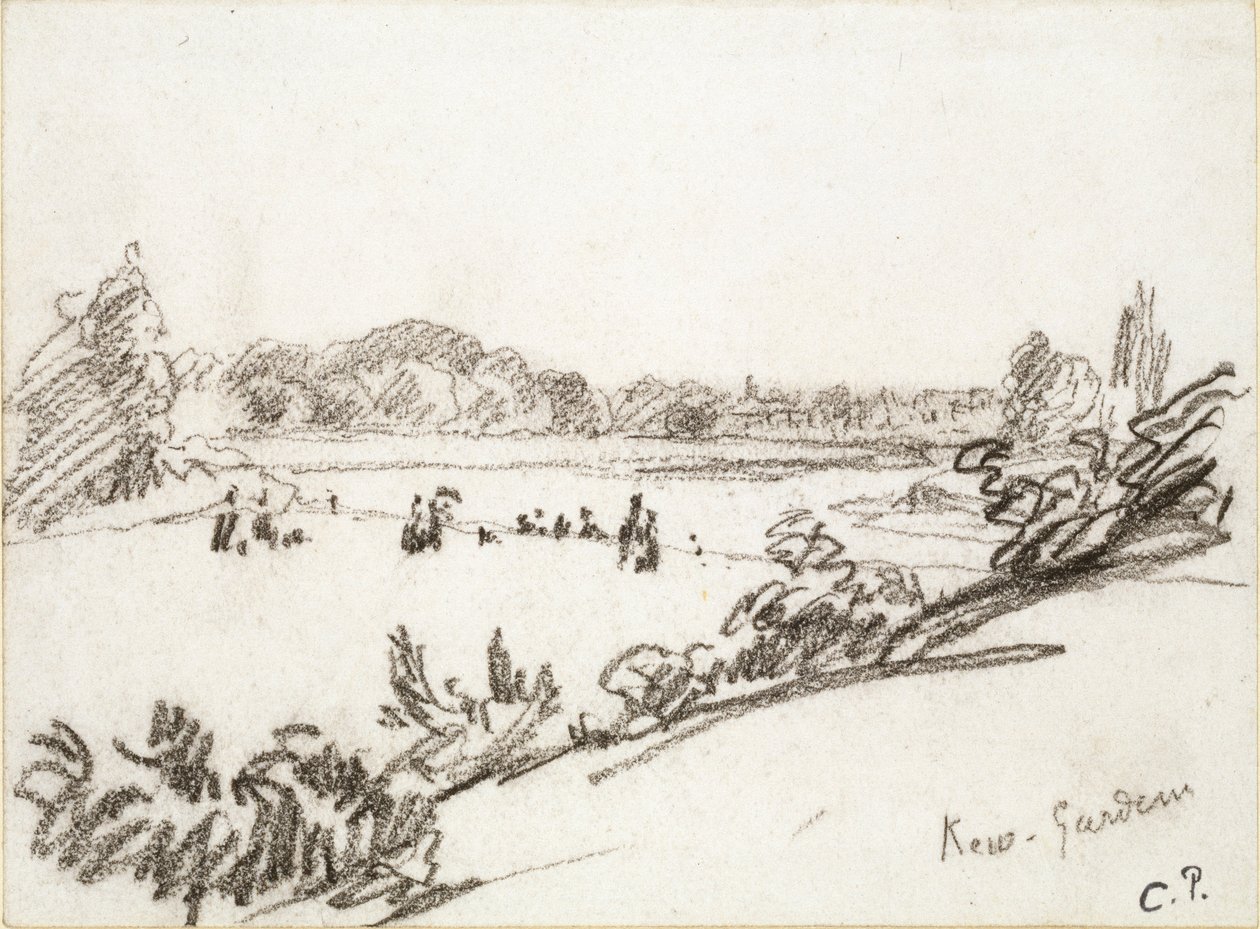 Studie Kew Gardens, c1890 od Camille Pissarro
