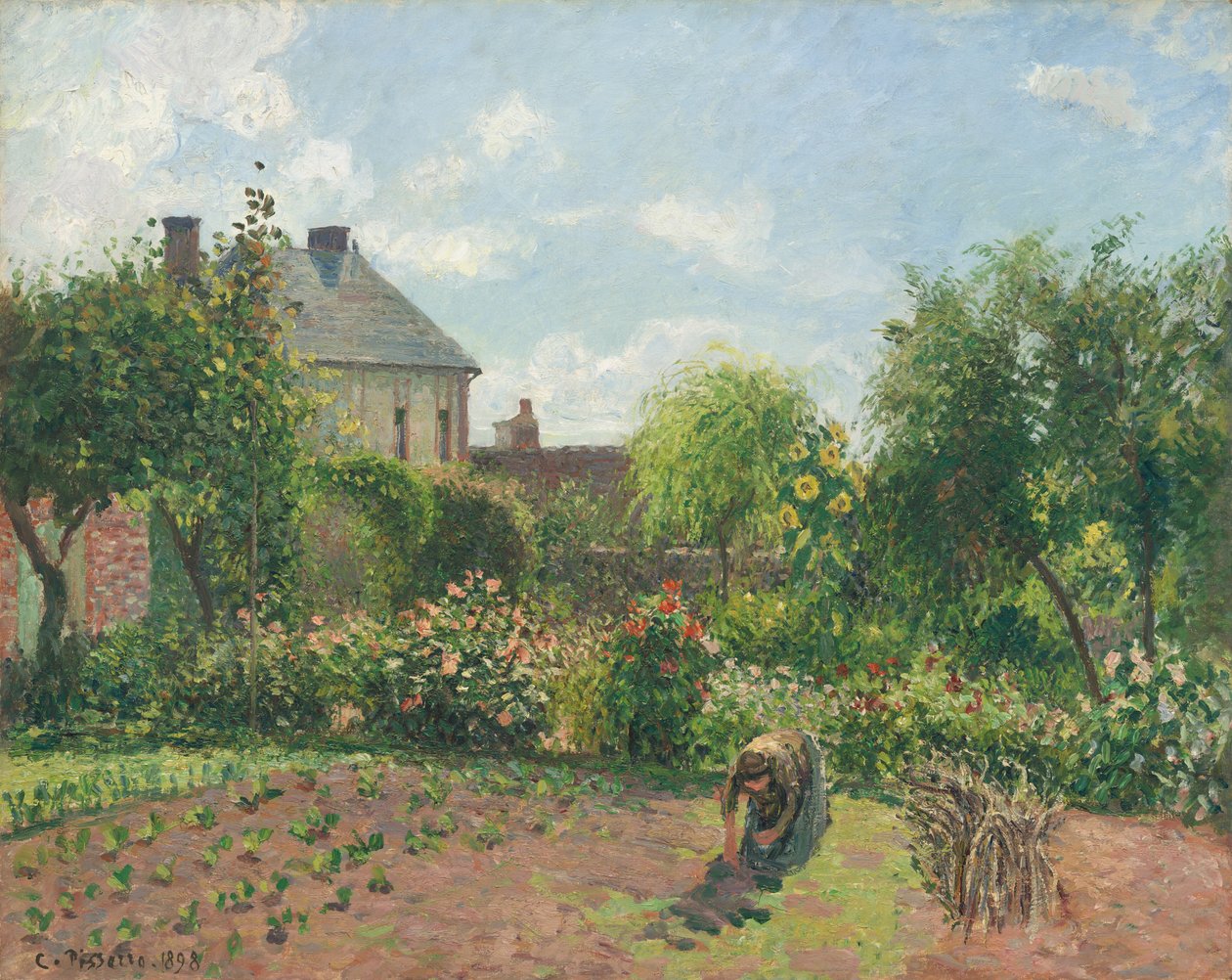 Umělcova zahrada v Eragny od Camille Pissarro