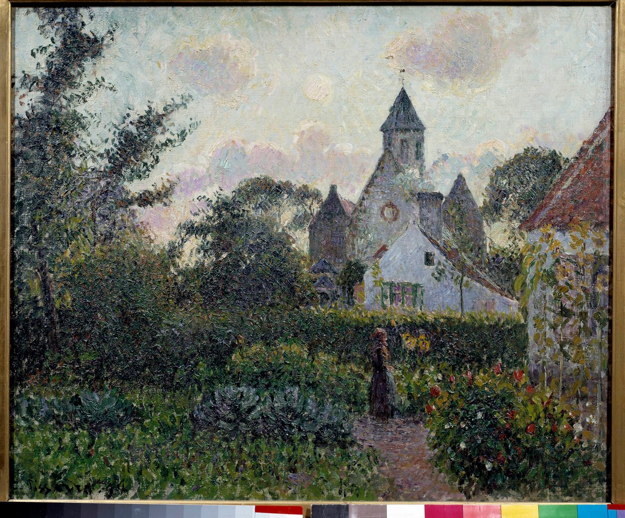 Kostel Knocke v Belgii Obraz Camille Pissarro (1830-1903) 1894 Ne. 0,54 x 0,65 m Paříž, Musee d