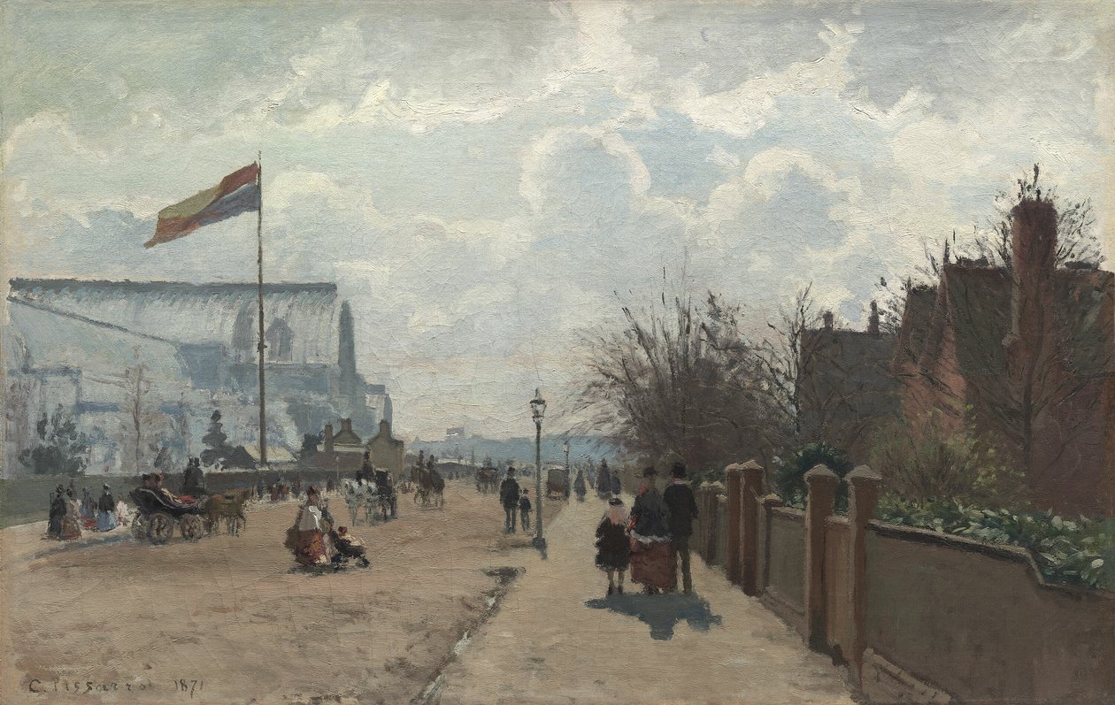 Křišťálový palác od Camille Pissarro
