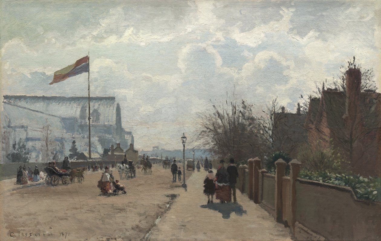 Křišťálový palác, 1871. od Camille Pissarro