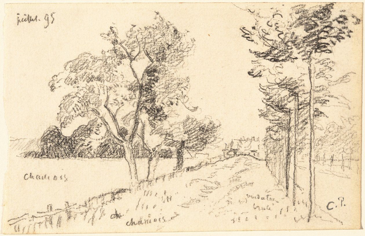 Příjezdová cesta od Camille Pissarro
