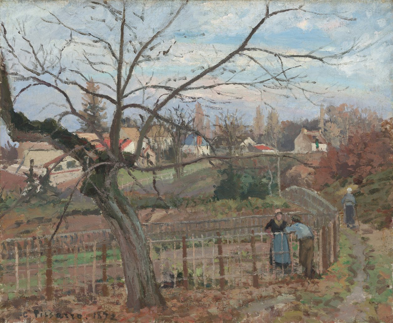 Plot, 1872. od Camille Pissarro