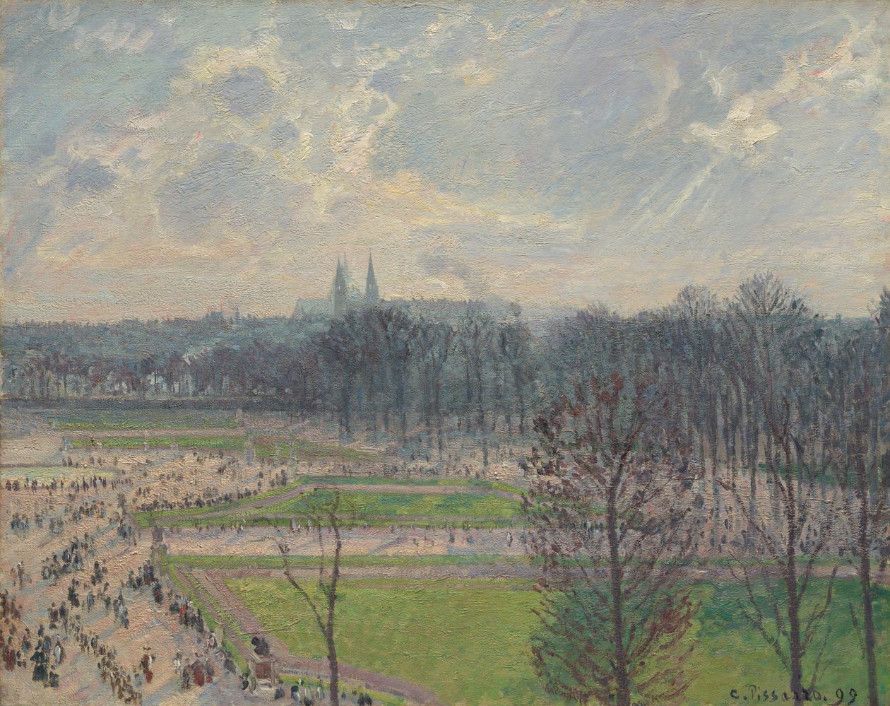 Zahrada Tuileries za zimního odpoledne, 1899. od Camille Jacob Pissarro