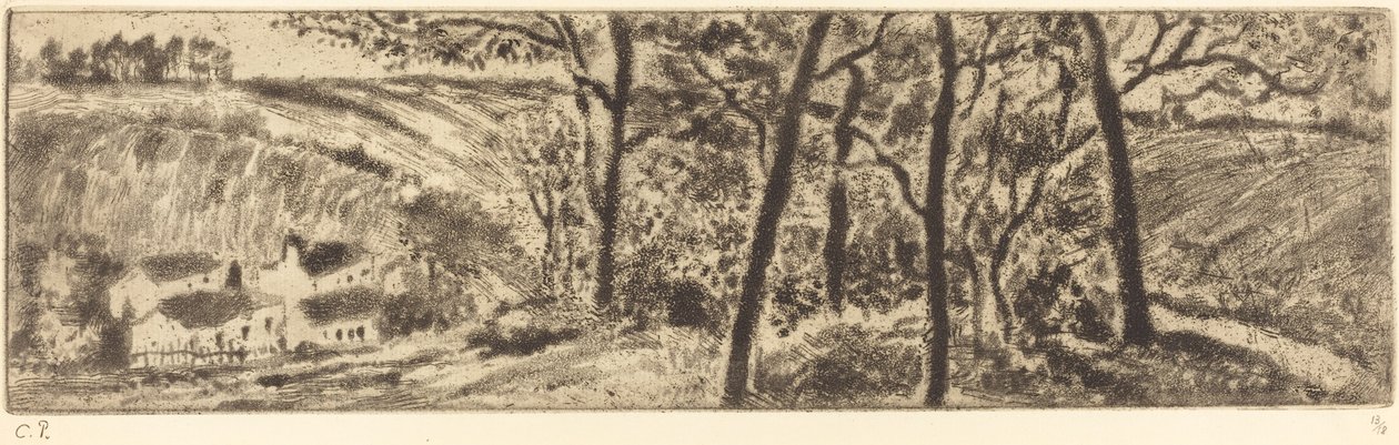 Dlouhá krajina (Dlouhá platba) od Camille Pissarro