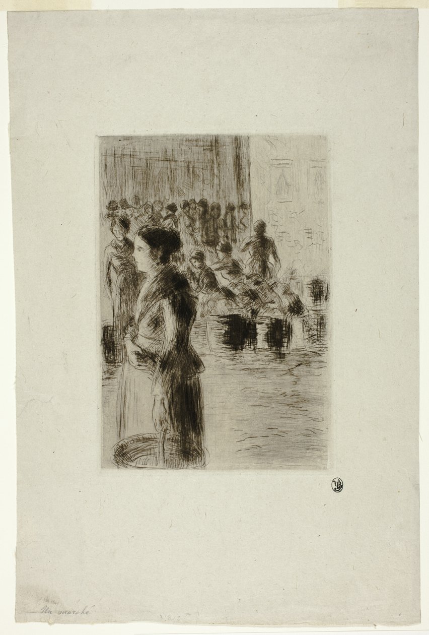 The Maid Shopping od Camille Pissarro