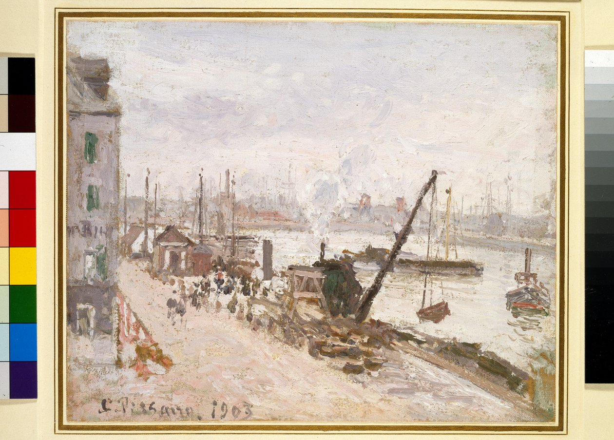 Vnější přístav, Grand Quay, Le Havre od Camille Pissarro
