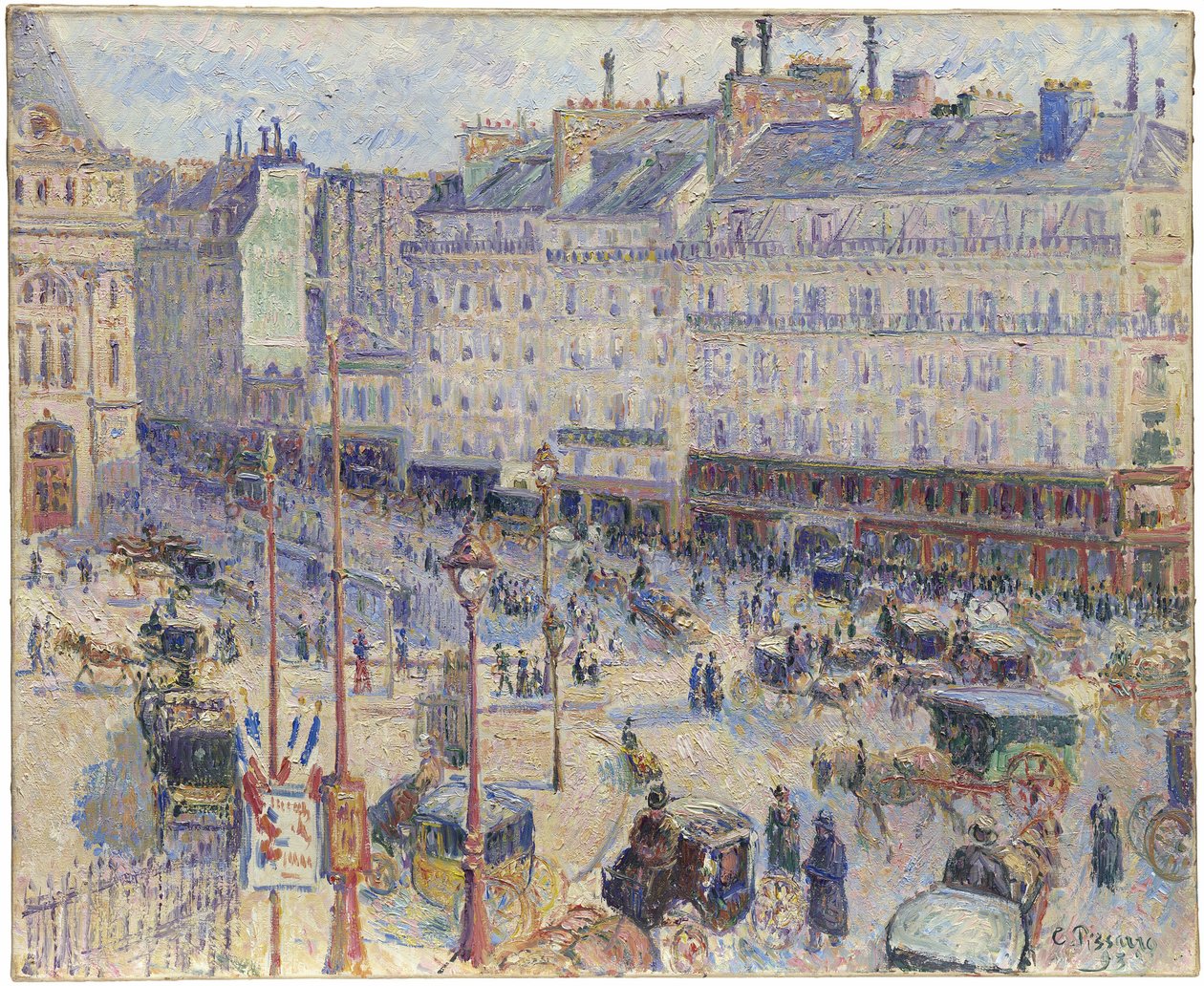 Place du Havre, Paříž od Camille Pissarro