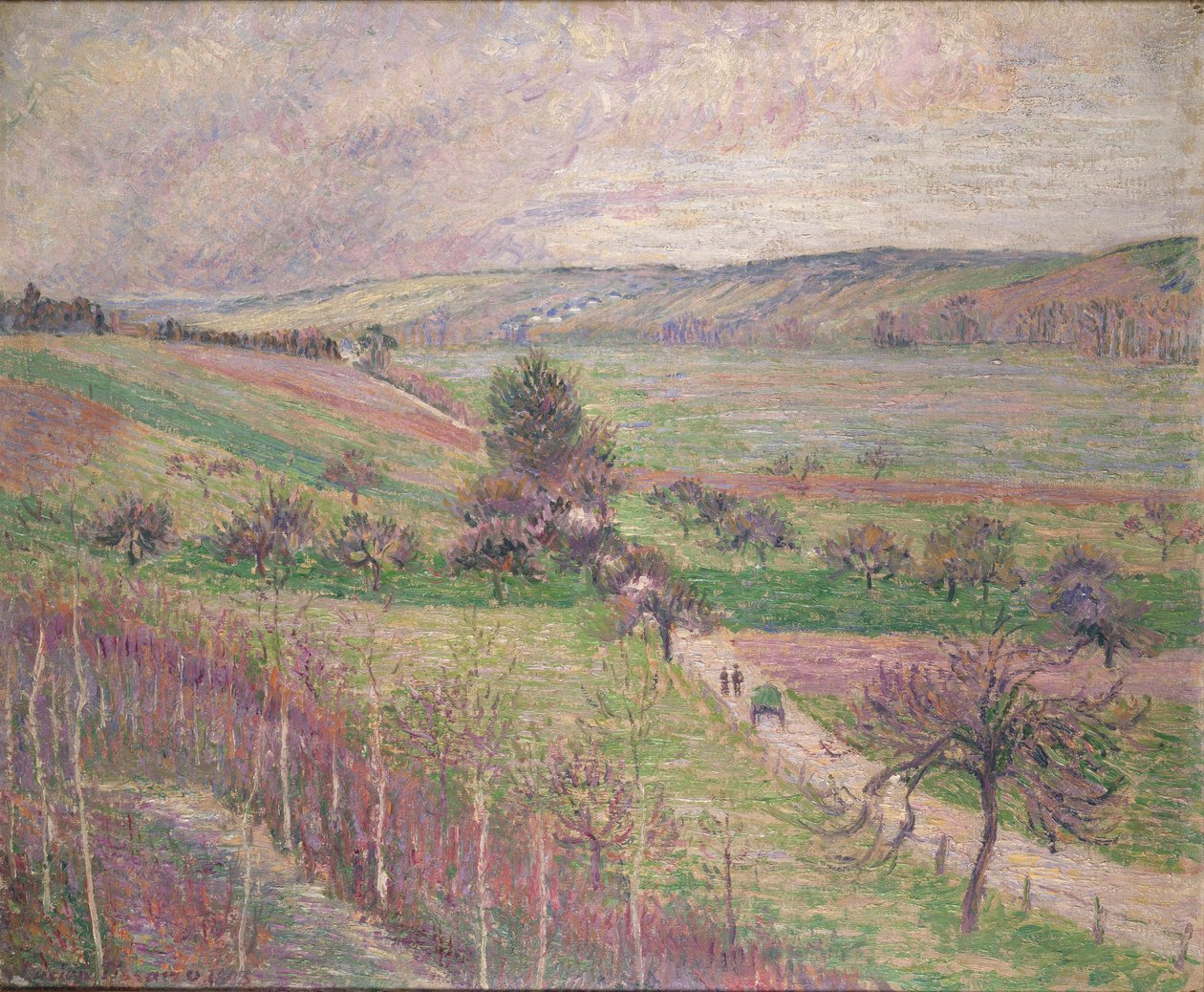Thierceville Road, brzy na jaře, 1893 od Camille Pissarro